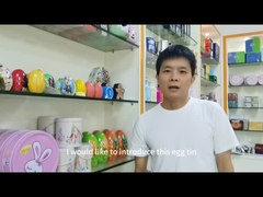 Concevez l'oeuf en fonction du client de Halloween a formé le boîte-cadeau de chocolat de Tin With Ribbon Hanger Holiday