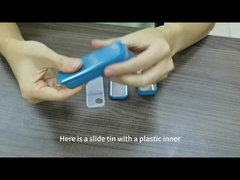 Rendez rectangulaire compact 	Bidons de stockage de nourriture glissant la sucrerie supérieure Tin Box