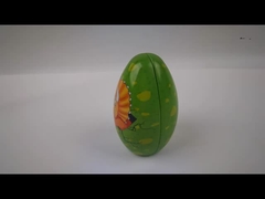 L'étain en forme d'œuf finition brillante/matte pour les besoins d'emballage personnalisés